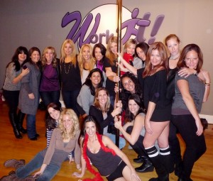 picture of a pole dancing party