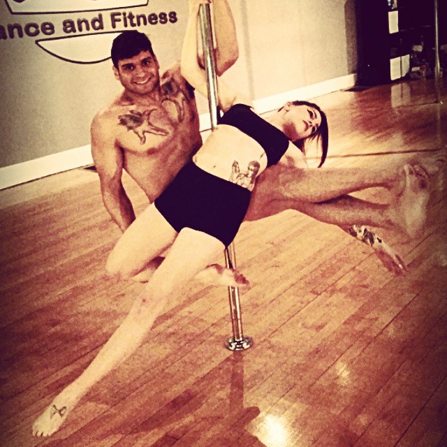 Pole flow poleography choreography class