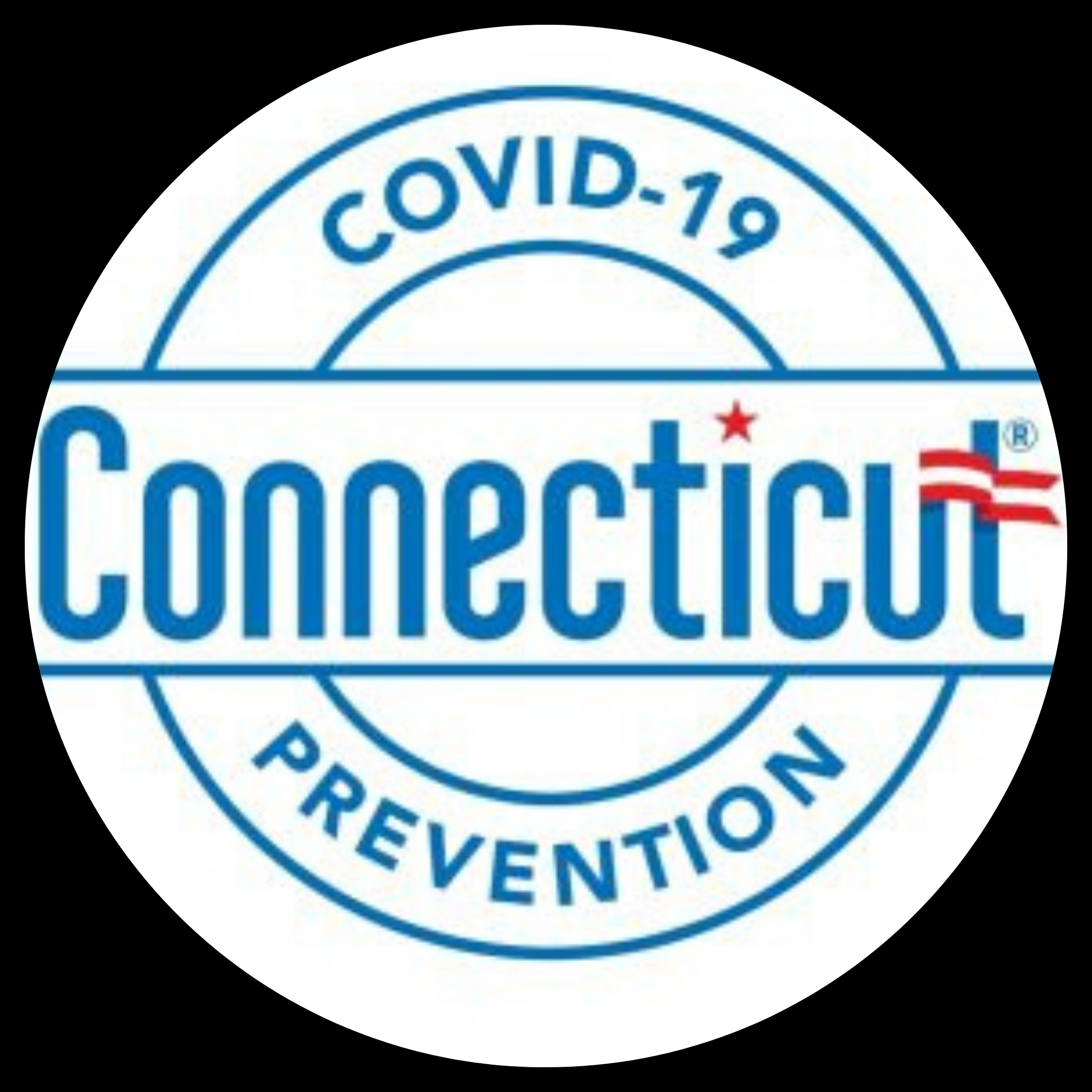 COvid badge covid-19 badge for Connecticut